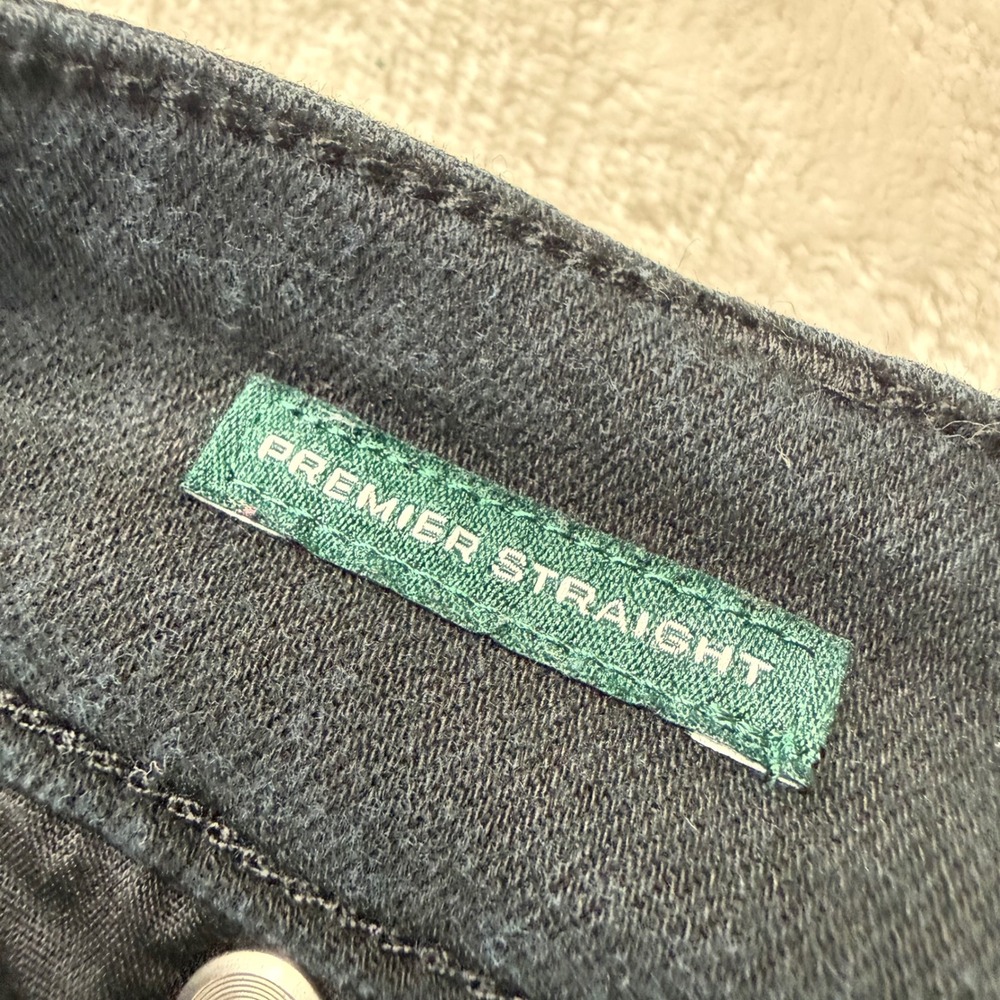 Lauren Ralph Lauren Premier Straight Jeans Womens 14 Black Mid Rise Denim‎ Pants - Picture 4 of 10